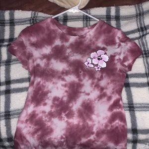 Aeropostale tie dye floral shirt